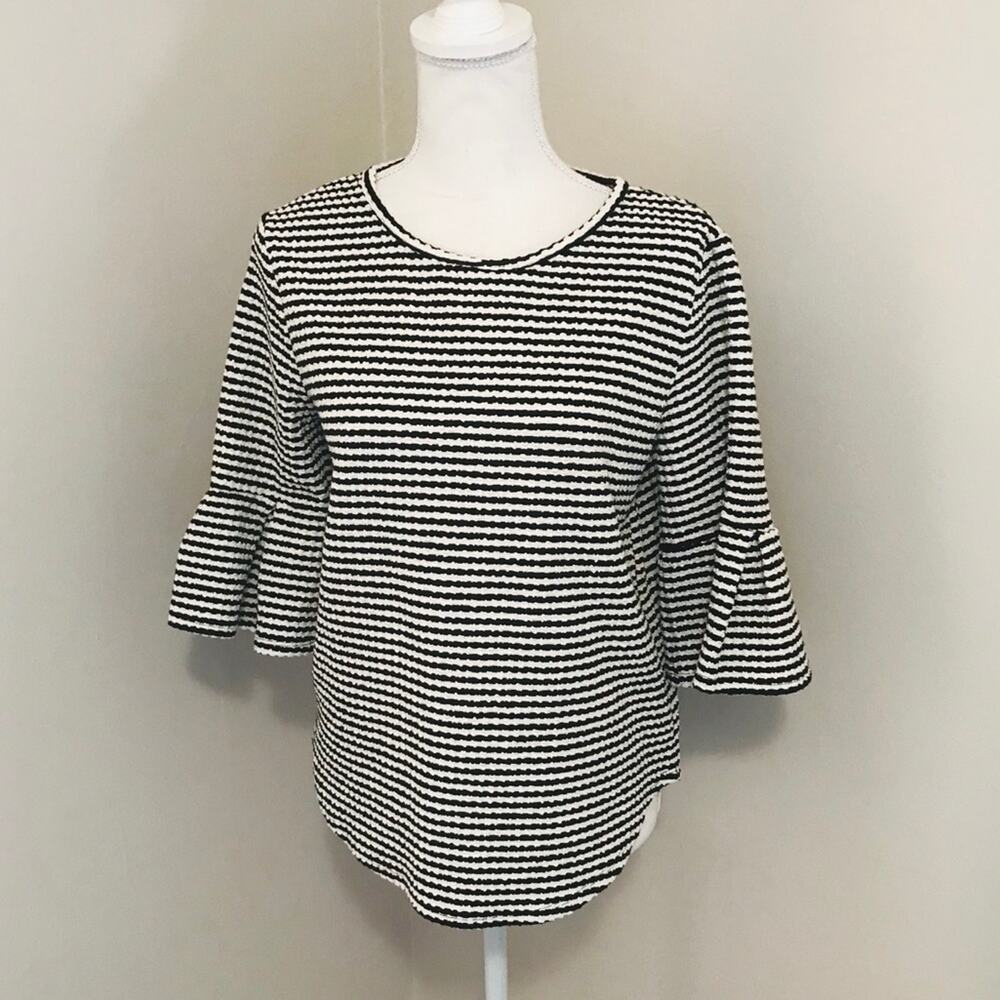 Green Envelope Bell Sleeve Top